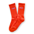 SOCKEN - LIEBE orange - flieder: 35-39