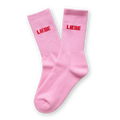 SOCKEN - LIEBE rosa - rot: 35-40